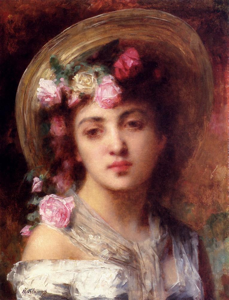 Alexei Alexeivich Harlamoff The Flower Girl
